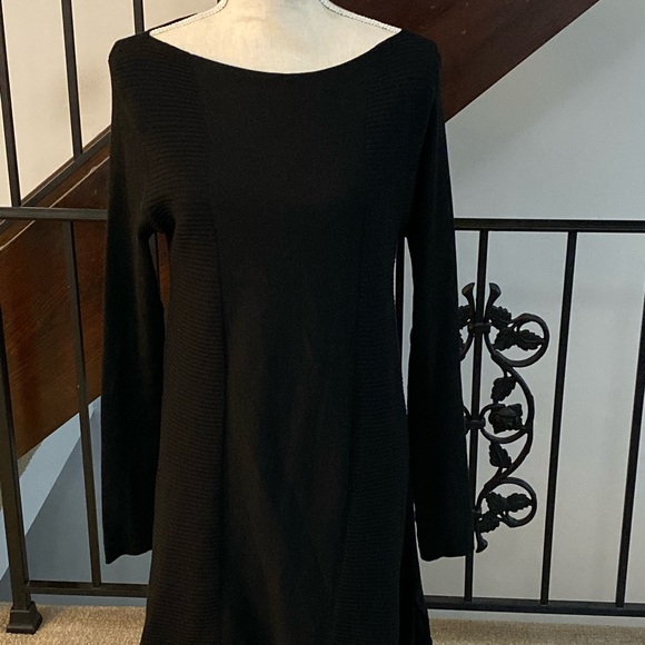 Dresses & Skirts - Black Dress With Shear Fabric At The Bottom